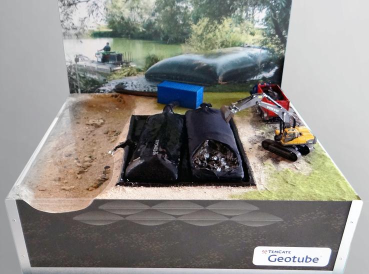 Maquette didactique Géotube Tencate