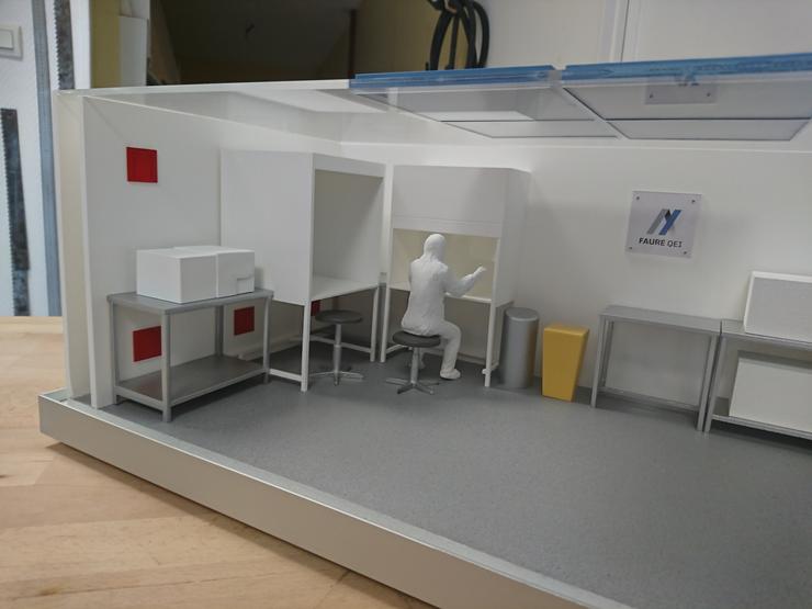 Maquette Salle propre réalité virtuelle